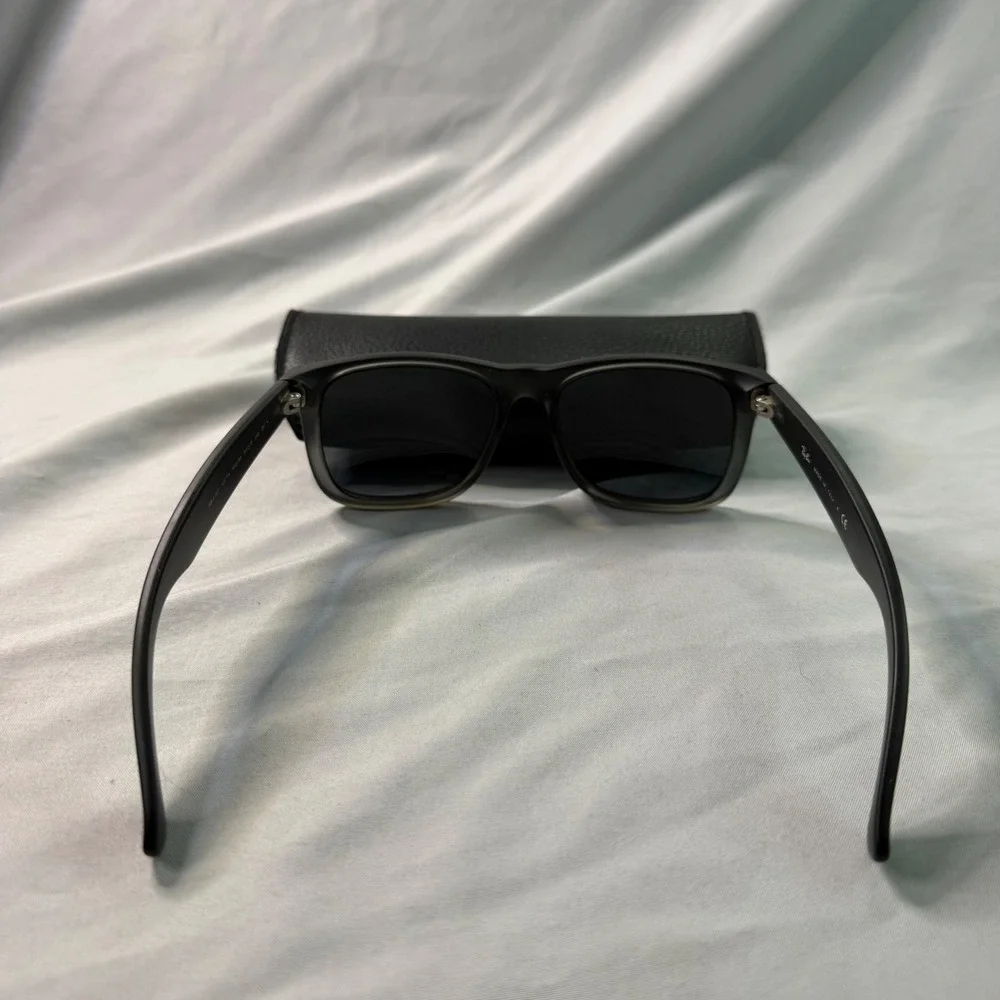 Ray-Ban Justin RB4165 Grey Gradient Matte Sunglasses 54mm Prescription Lenses